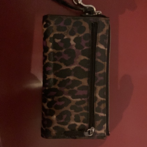 Coach purple leopard wallet - Picture 3 of 4
